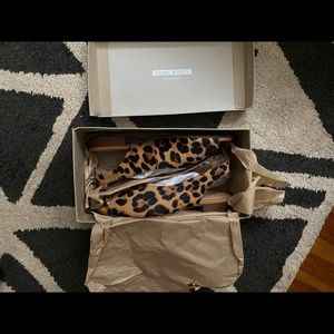 Madewell Sandal in Leopard Calf Hair Size 7M NEW